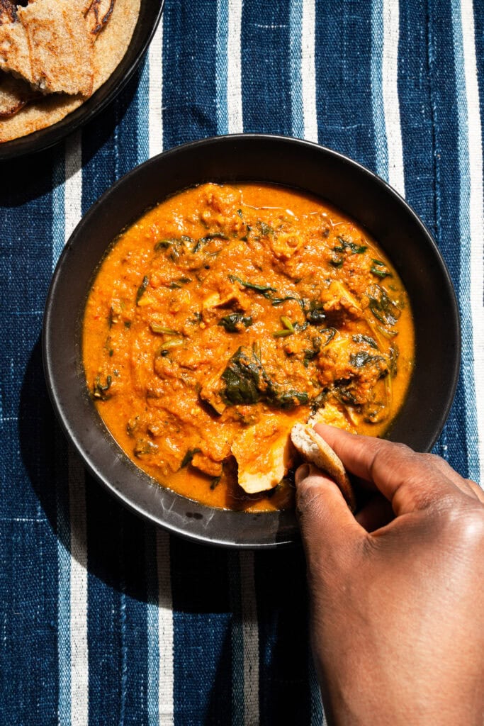 vegetarian miyan taushe