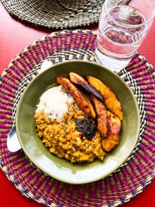 ghanaian plantain and beans