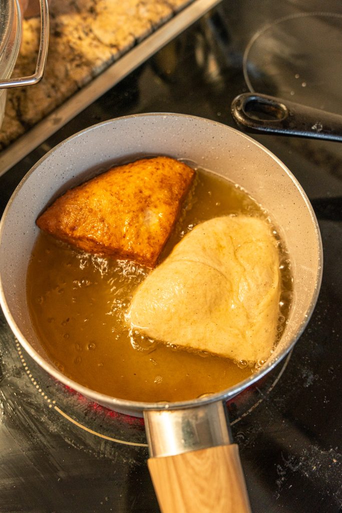 frying mandazi
